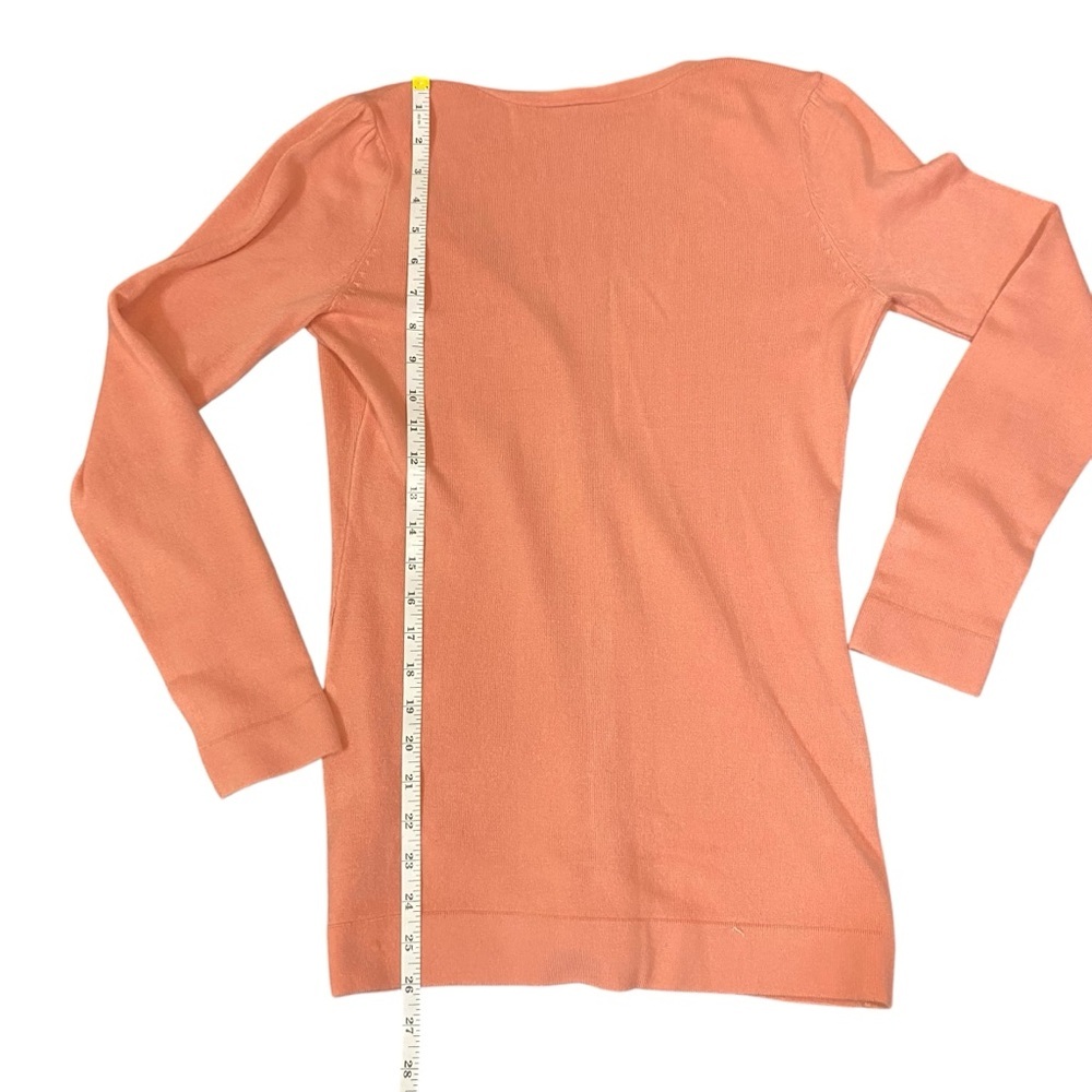 East 5th Women's Sweater Cardigan Deep V-Neck Button Down Soft Pink Size S - Picture 9 of 10